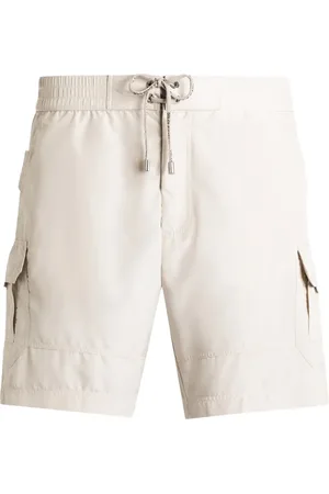 Dolce & Gabbana Shorts de playa con detalle de etiqueta