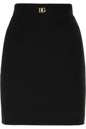 Dolce & Gabbana Falda lápiz con placa del logo