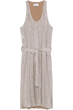 GIUSEPPE DI MORABITO Vestido midi con detalles de cristal