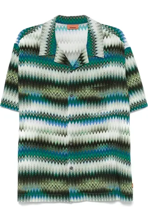 Missoni Camisa con bolsillo en zigzag