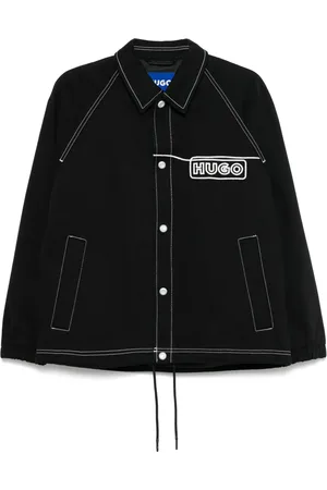 HUGO BOSS Chamarra con logo y costuras de cadena