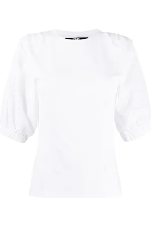 Karl Lagerfeld Top con mangas farol