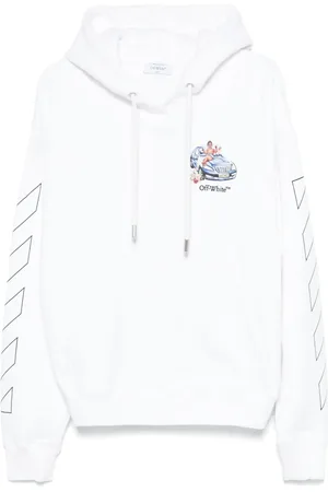 OFF-WHITE Hoodie con logo bordado