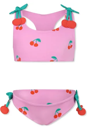 Stella McCartney Bikini con cerezas estampadas