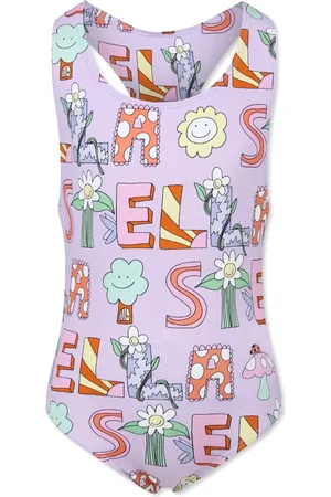 Stella McCartney Traje de baño con estampado de letras