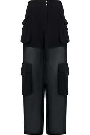 Pinko Pantalones cargo traslúcidos