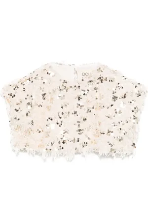 DOUUOD KIDS Top con detalles de lentejuelas