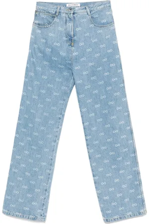 Mach & Mach Jeans Bow Monogram