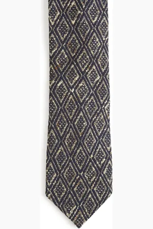 LARDINI Corbata con motivo Rhombus
