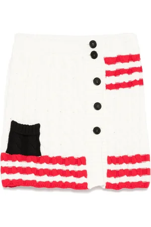 Msgm Falda corta en tejido de ochos