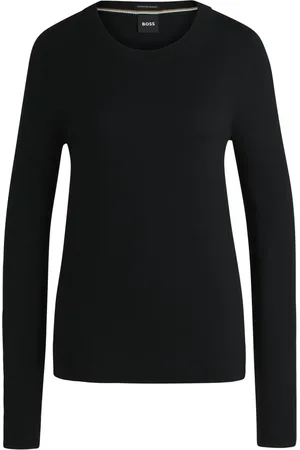 HUGO BOSS Top con cuello redondo