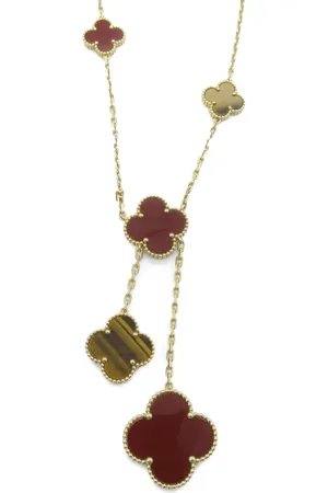 Van cleef Collar Magic Alhambra en oro amarillo de 18kt con ojo de tigre 2010