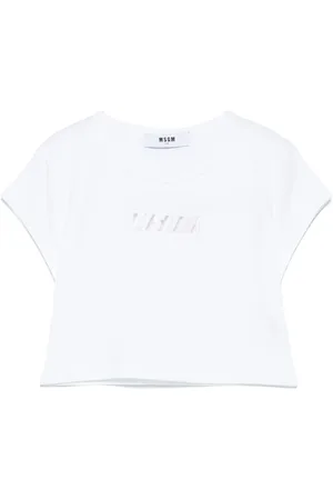 Msgm Playera con logo bordado