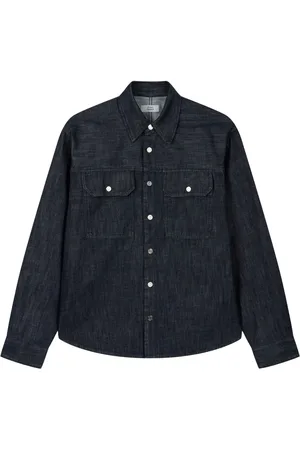 Studio Tomboy Camisa de mezclilla con dos bolsillos