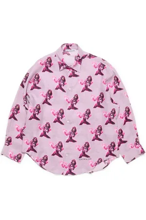 Acne Studios Camisa estampada con botones