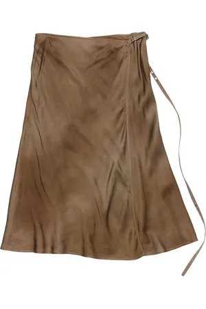 Acne Studios Falda midi con diseño cruzado