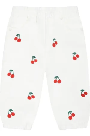 Stella McCartney Pantalones con cerezas estampadas