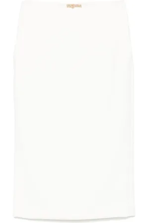 Elisabetta Franchi Falda midi de crepé