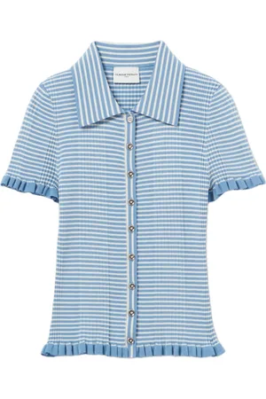Claudie Pierlot Camisa con botones y rayas estampadas
