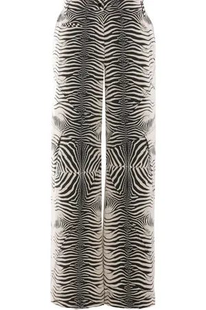 Roberto Cavalli Pantalones con estampado de tigre