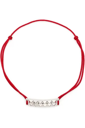 Le Gramme Buff-top pyramid-guilloché bracelet