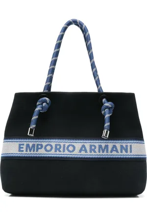 Emporio Armani Tote con logo bordado