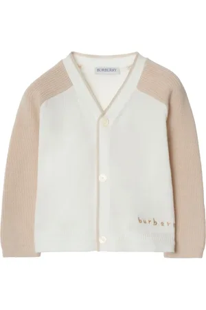 Burberry Cárdigan con logo bordado