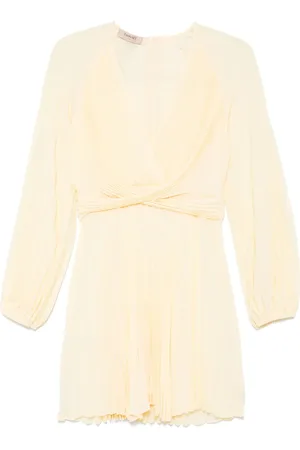 Twin-Set Vestido corto con diseño plisado
