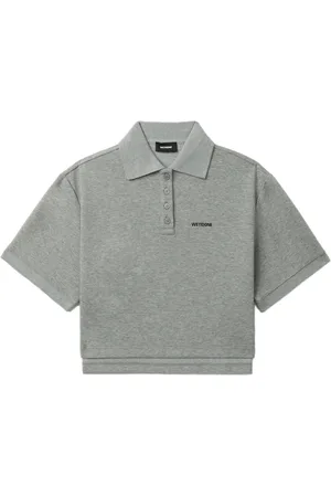 We11 Done Playera tipo polo con logo estampado