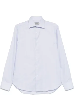 CANALI Camisa con motivo de cuadros mini