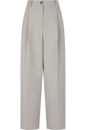 Studio Tomboy Pantalones anchos con detalles de pliegues pintuck