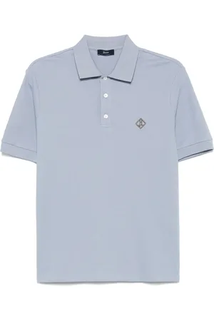 HERNO Playera tipo polo con logo bordado