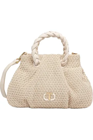 Twin-Set Tote con placa del logo