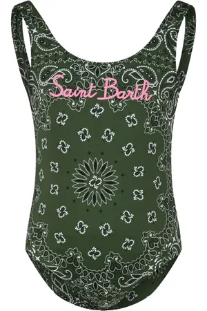 MC2 SAINT BARTH Traje de baño con estampado bandana