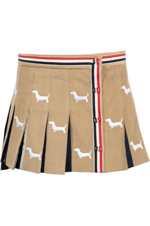 Thom Browne Falda corta con bordado Hector