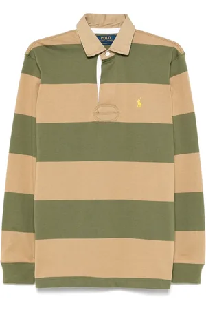 Ralph Lauren Playera tipo polo con rayas estampadas