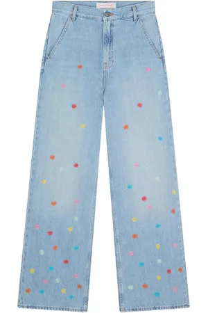 MIRA MIKATI Jeans con bordado floral