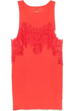 ERMANNO SCERVINO Camiseta con detalle de encaje