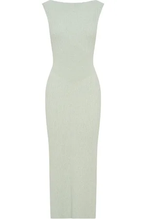 Anna Quan Vestido midi con diseño tejido