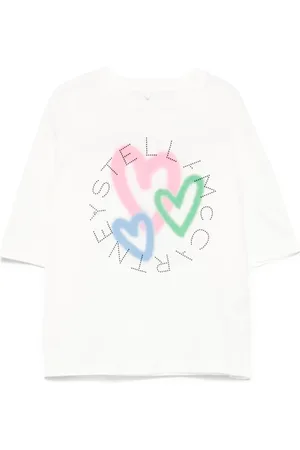 Stella McCartney Playera con corazón estampado