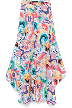 Etro Falda larga con estampado gráfico