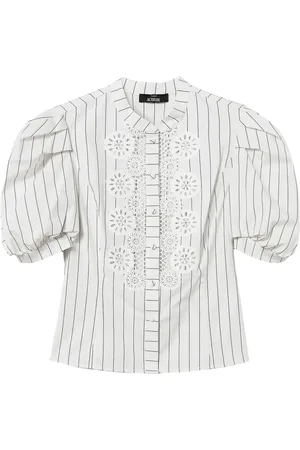 Twin-Set Camisa de popelina con bordado