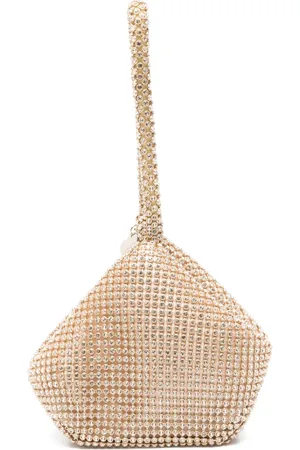 MONNALISA Bolsa de hombro con detalles de cristal