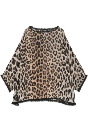 Faliero Sarti Túnica con estampado de leopardo