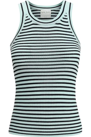 FORTE FORTE Camiseta con rayas estampadas