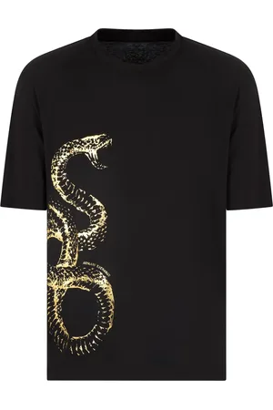 Armani Exchange Playera con estampado de serpiente