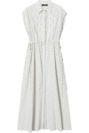 Twin-Set Vestido largo con detalle de macramé
