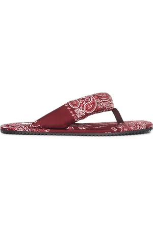 The Attico Flip flops con estampado de bandana