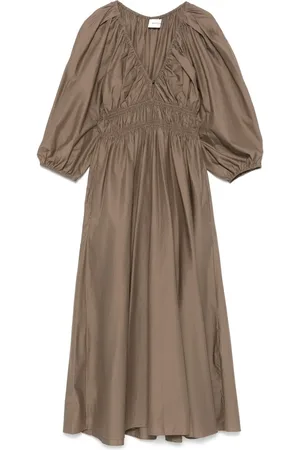 MATTEAU Vestido midi con escote pronunciado