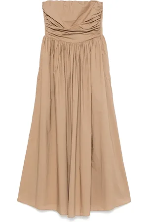 MATTEAU Vestido largo con diseño strapless